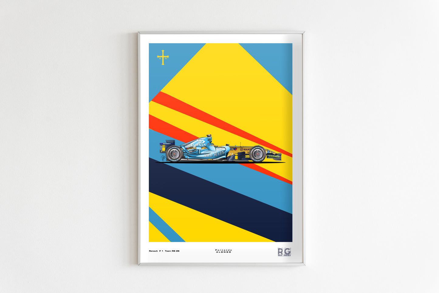 Fernando Alonso 2006 Renault RS26 - Poster vertical A2/A3